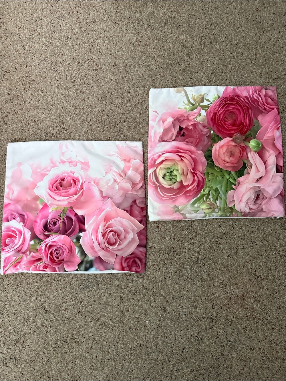 2-Pretty Floral Pillow covers